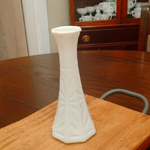 Vintage Hoosier Milk Glass Bud Vase